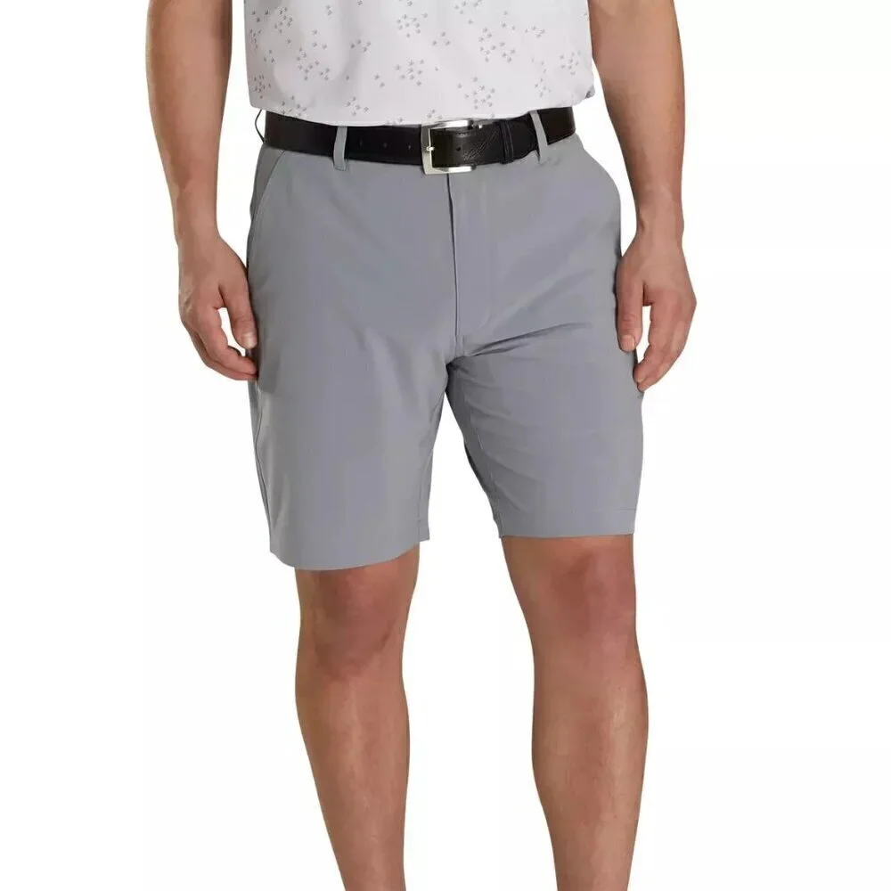 Footjoy Golf Shorts Men's 36 Gray FJ Athletic Stretch Performance Flat Front